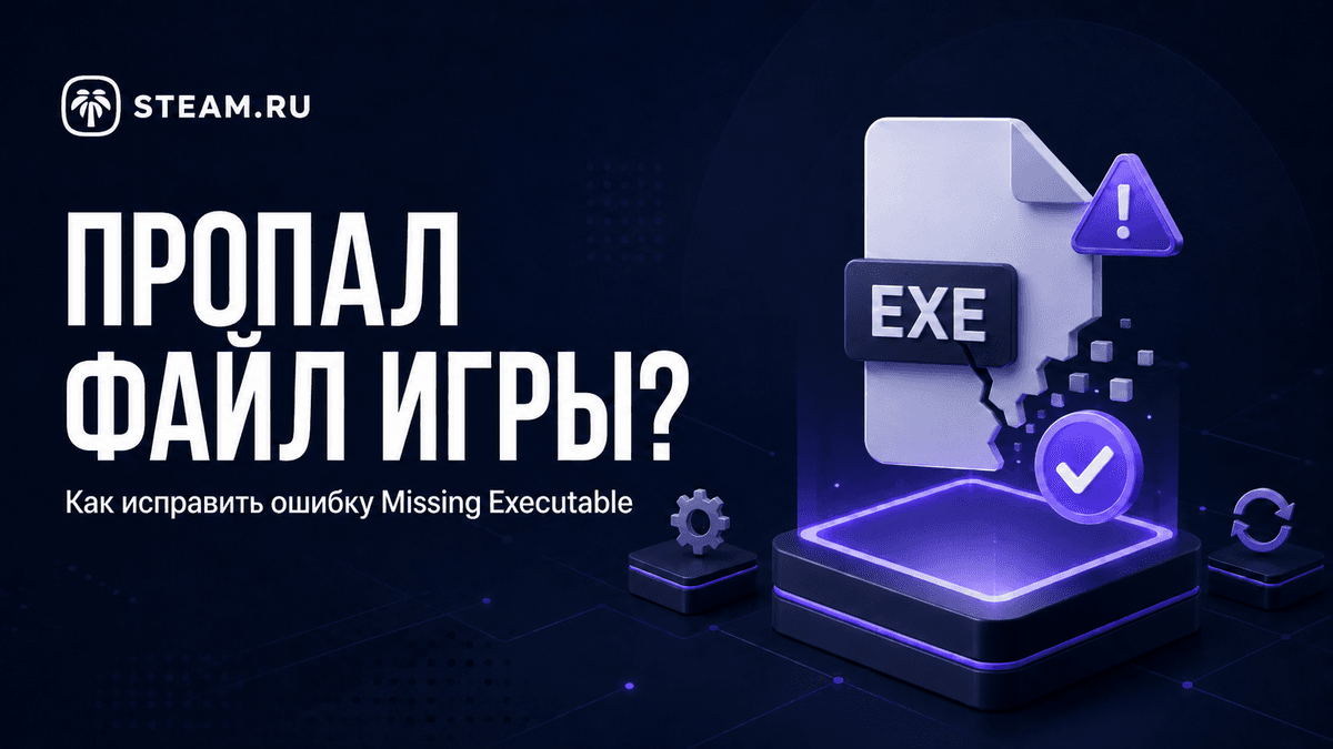 Steam пишет «Отсутствует исполняемый файл»: где он пропал и как вернуть